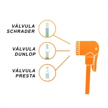 Inflador de pie Van Halen c/ manometro VAN009 - Image 6