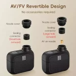 Mini Inflador Electrico Recargable Ciclismo 100psi Rockbros - Image 4