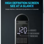 Mini Inflador Compresor Cyclami A2s Usb 120psi Color Negro - Image 3