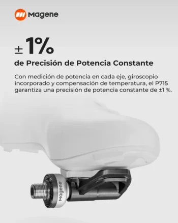Pedales Magene P715 S Potencia Par Negro - Imagen 5