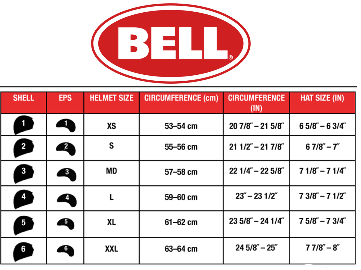 guia_talles_cascos_bell CASCO BELL ARRAY - Image 4