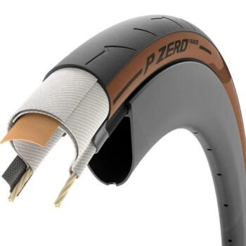 cubierta ruta Pirelli  pzero perfomance 700x26 marron - Image 2